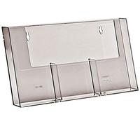 3W110H Taymar Présentoir mural à 3 cases pour brochures Format DL