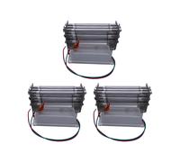 3X 27G GéNéRateur D'Ozone Purificateur D'Air O3 Tube de Quartz Ozonateur D'Air en Acier Inoxydable ÉLectrode Ozoniseur Purificateur D'Air Nettoyant