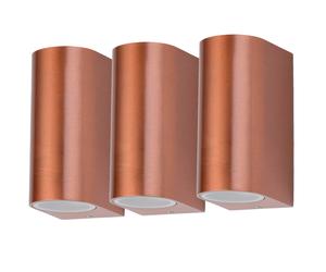 3x appliques murales lumières extérieures spots de véranda TÉLÉCOMMANDE dans un ensemble comprenant des ampoules LED RVB