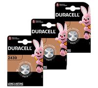 3x Batteries Pilules Duracell CR2430 3V Lithium Coin Cell DL2430 ECR2430