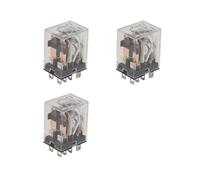 3X Bobine 12V 10A 240VAC 28VDC Relais Electromagnetique DPDT JQX-13F2Z