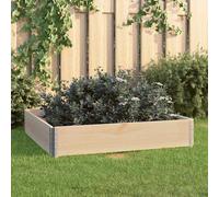 3x Bois de Pin Solide Jardinières Surélevées 100x150 cm Patio Balcon vidaXL