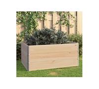 vidaXL Jardinières surélevées 3 pièces 80x120 cm Bois de pin massif
