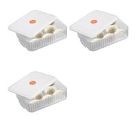 3X Boîte de Fermentation pour Pâte à Pizza, Récipient Empilable avec Couvercle, Boîtes de Fermentation pour Pain, Boîte de