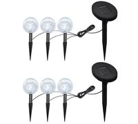 vidaXL Lampes de jardin 6 pcs. LED avec piquet de terre & modules solaires
