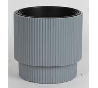 3x Cache-pot Milly 30cm Rainures Pots de fleurs Pots d'herbes Décoration