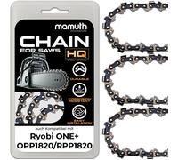 3x Chaîne de tronçonneuse 20cm 1,1mm 3/8"" 33TG pour Ryobi ONE+ OPP 1820 / RPP 1820