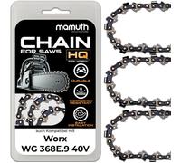 3x Chaîne de tronçonneuse 30cm 1 1mm 3/8"" 45 TG pour Worx WG 368E.9 40V