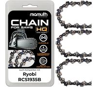 3x chaîne de tronçonneuse 35cm 1,3mm 3/8"" 52 TG pour Ryobi RCS1935B