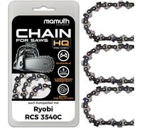 3x Chaîne de tronçonneuse 40cm 1,3mm 3/8"" 57 TG pour Ryobi RCS 3540C