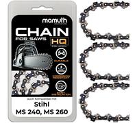 3x Chaînes de tronçonneuse 40cm 1 6mm 0 325"" 67 TG pour Stihl MS 240 MS 260