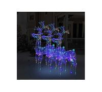 vidaXL Décorations de Noël renne - 3 pcs