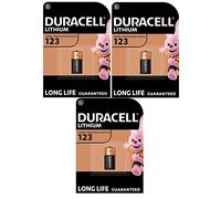 DURACELL CR123 Piles au lithium haute puissance 3V (CR123A / CR17345) (lot de 1) - Puissance longue durée - Pour appareils photos, lampes de poche, détecteurs de fumée