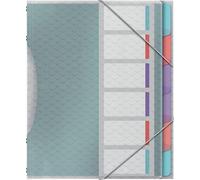 3x Esselte 626255 Classeur à levier Colour'Ice A4 PP 6 compartiments
