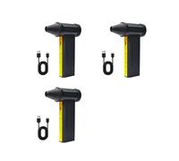3X F16 Souffleur D'Air 60 M/S Ventilateur Turbo Sans Balais pour Sèche-Linge de Voiture/PC/Souffleur de Conduit Industriel Domestique 16 000