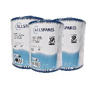 3x Filtre pour spa Wellis AKU1610 / PWL25P4 / SC809 / AM00243