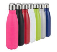 Relaxdays Gourde inox bouteille eau rose lot de 3