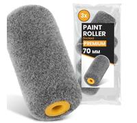 3x Instalguru Rouleau 7 cm Peinture Manchon Mousse Flocage Murs Floquée