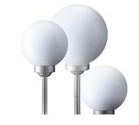 3x LED Solar Kugel-Set Eclairage de jardin Eclairage extérieur Déco Chemin Lampe enfichable Véranda Cour Chemin Blanc