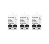 3X Module de Commutateur à Contact Sec Intelligent WiFi Tuya 10A Relais de Disjoncteur Universel à Monter Soi-Même Fonctionne avec Life Alexa