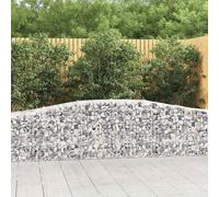 3x Paniers à Gabions Arqués 400x30x40/60 cm Fer Galvanisé Cages Jardin vidaXL