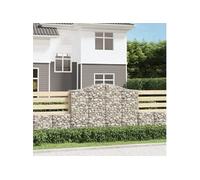 Panier à gabion vidaXL arqué - 3 pcs - 200x50x140/160 cm