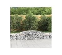 3x Paniers à Gabions Arqués Cages à Gabions Arquées Murs de Gabion Barrières de Jardin Terrasse Extérieur 3146958
