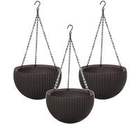Keter Hanging Sphere Planter - lot de 3 marron 35 cm