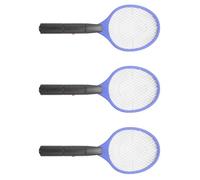 3X Raquette A Main A Piles Tapette A Moustique Electrique Tueur de Moustiques Anti-Moustiques de Tapette de Mouche Insecte Nuisible