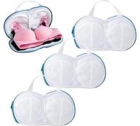 3x sacs de lavage pour soutiens-gorge - Filet de lavage pour soutiens-gorge - Indéformable - Sac de lavage pour lingerie - Sac de lavage haut de gamme pour lingerie - 19 x 35 cm - Avec fermeture éclai