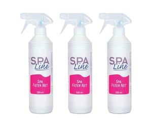 3x Spray nettoyant liquide pour filtre de Spa. (500ml) SpaLine
