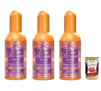 3x Tesori d'Oriente Karma Aromatischer Duft mit Nashi-Blume und Zedernholz, 100 ml+ Italian Gourmet Polpa 400 g