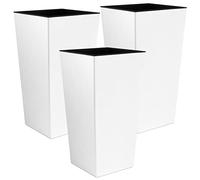 3x URBI 2 litres, plastique, 12,6 x 20 cm en blanc