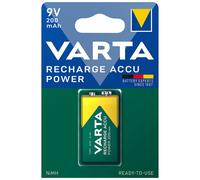 5x Varta 9 V NiMH 200mAh 1er Blister Prêt à l'emploi LR61 PP3 56722