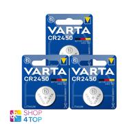 3x Varta CR2450 3V Batteries Bouton Lithium Cellule Pièce 560mAh