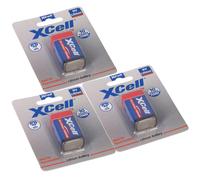 3X XCell Lithium 9V Bloc 1200 mAh 6AM6 Dans Un Blister