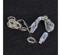 3x1m 100LED USB t矇l矇commande fil de cuivre lumi癡re 8 modes pour soir矇e mariage lampe rideau pure blanc ?
