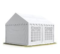TOOLPORT PRO 3x3 m tente de réception, PVC 700, H. 2 m, blanc - (6158)