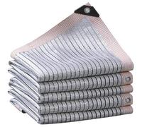 3x4m Voile d'ombrage - Filet de jardin 75 % en tissu d'ombrage réfléchissant en aluminium,adapté aux gazebos,terrasses