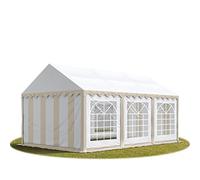 TOOLPORT PRO 3x6 m tente de réception, PVC 700, H. 2 m, beige-blanc - (6148)