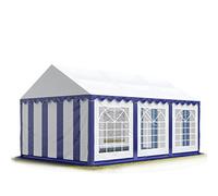 3x6 m Tente de réception/Barnum Bleu-Blanc Toile de Haute qualité PVC 700 N