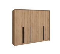 3xE Living Armoire-Penderie, Chêne Sauvage, 255 x 217,2 x 65 cm
