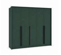 3xE Living Armoire-Penderie, Vert Bouteille, 255 x 217,2 x 65 cm