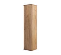 3xE Living Colonne de Salle de Bain, Artisanat en chêne, poignées dorées, 35,5 x 31,5 x 139 cm