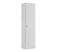 3xE Living Colonne de Salle de Bain, Blanc, poignées en Trois Couleurs, 35 x 27 x 136 cm