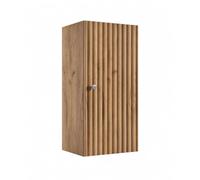 3xE Living Demi-Colonne de Salle de Bain, chêne Craft doré, poignées en Trois Couleurs, 35 x 27 x 68 cm