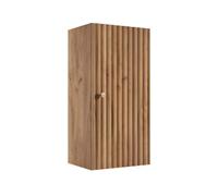 3xE Living Demi-Colonne de Salle de Bain, chêne Craft doré, poignées en Trois Couleurs, 35 x 27 x 68 cm