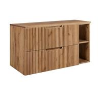 3xE Living Ensemble de Meubles de Salle de Bain 80 cm, chêne Craft, 80 x 46 x 58,6 cm