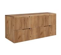 3xE Living Meuble de Salle de Bain, chêne Craft 160 (2 x 80) x 58,6 x 46 cm