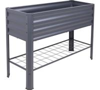 4,00 € Jardinière surélevée en métal avec toile de paillage - env. 114 x 41 x 80 cm - Métal thermolaqué, anthracite
